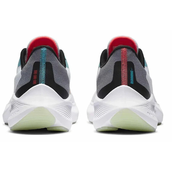 NIKE MENS ZOOM WINFLO 7 RUNNING SHOES White/Black/Flash Crimson Size 11 US main image 7